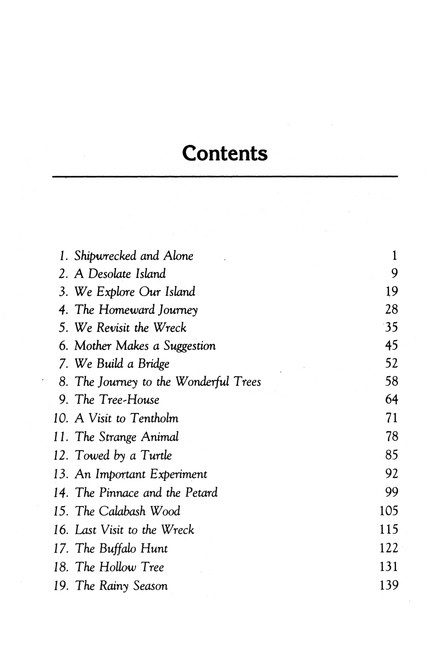 Table of Contents Preview Image - 2 of 10 - The Swiss Family Robinson