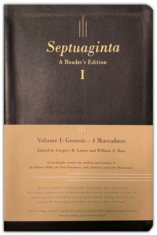 Septuaginta: A Reader's Edition - Flexisoft black, 2 volumes