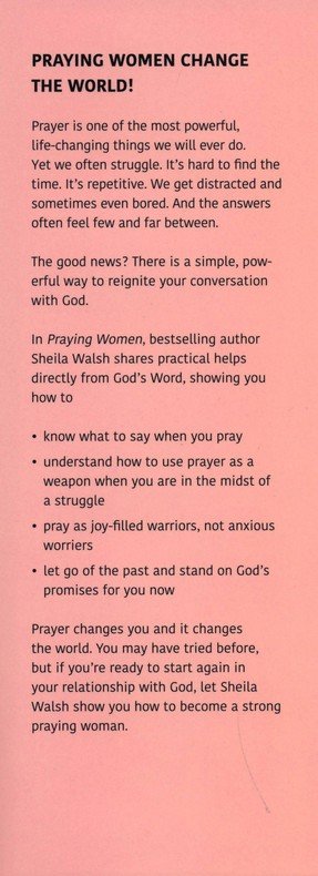 Praying Women How To Pray When You Don T Know What To Say Sheila Walsh Christianbook Com