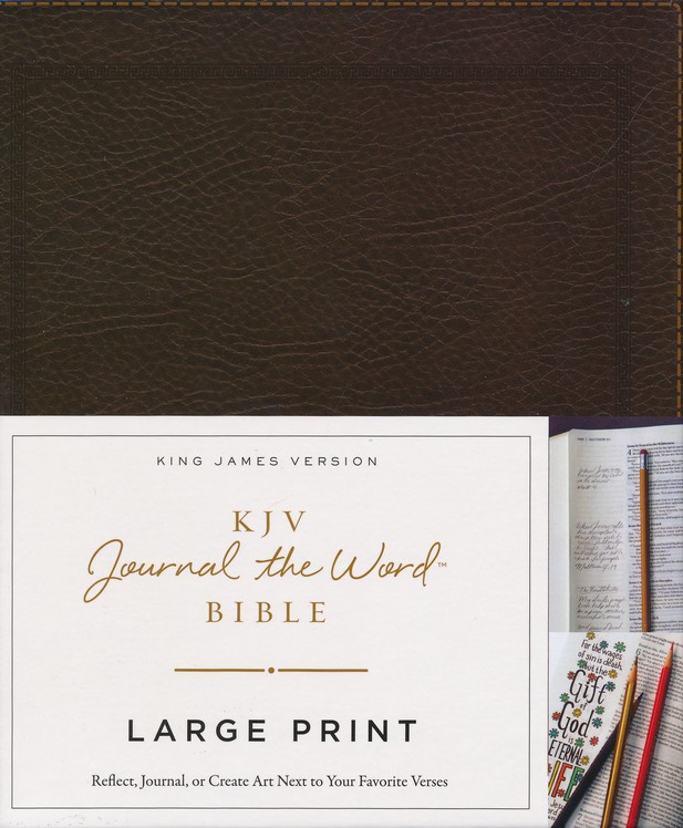 KJV, Journal the Word Bible, Large Print, by Thomas Nelson