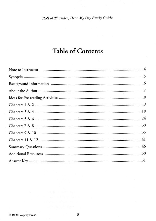Roll Of Thunder Hear My Cry Progeny Press Study Guide Grades 6 8 Calvin Roso 9781586093488 Christianbook Com