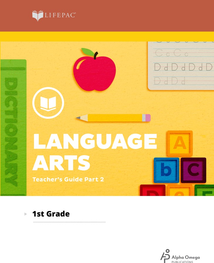 Lifepac Language Arts Grade 1 Teachers Guide Pt. 2