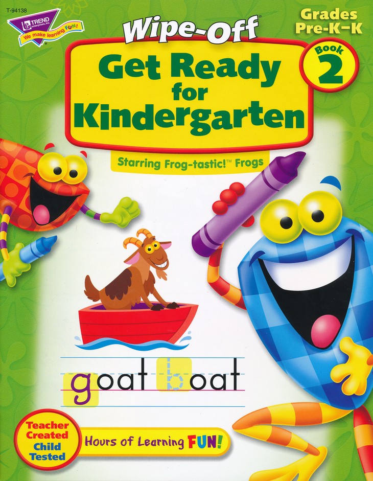 Get Ready For Kindergarten Wipe Off Book 2 Christianbook Com