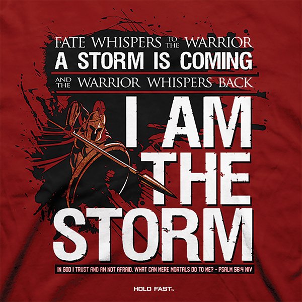 Download I Am The Storm Shirt Independence Red Xxx Large Christianbook Com