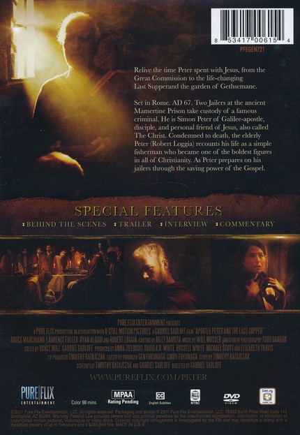 Apostle Peter and The Last Supper (dvd)