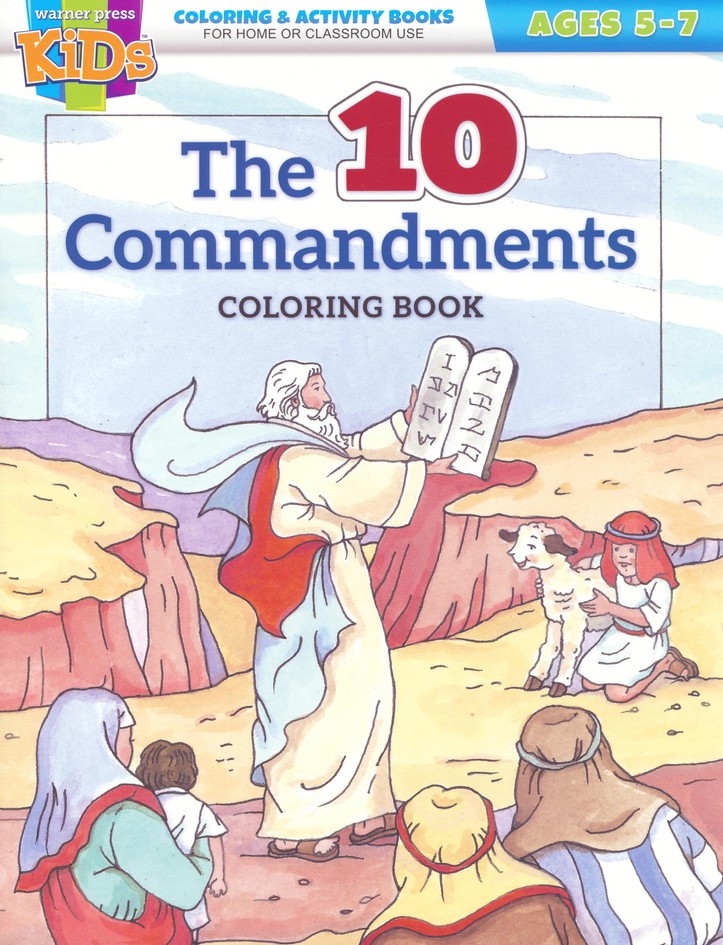 ten commandments for children coloring pages