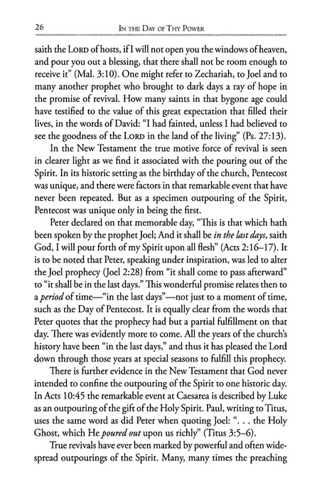 Excerpt Preview Image - 6 of 7 - In the Day of Thy Power: The Scriptural Principles of Revival