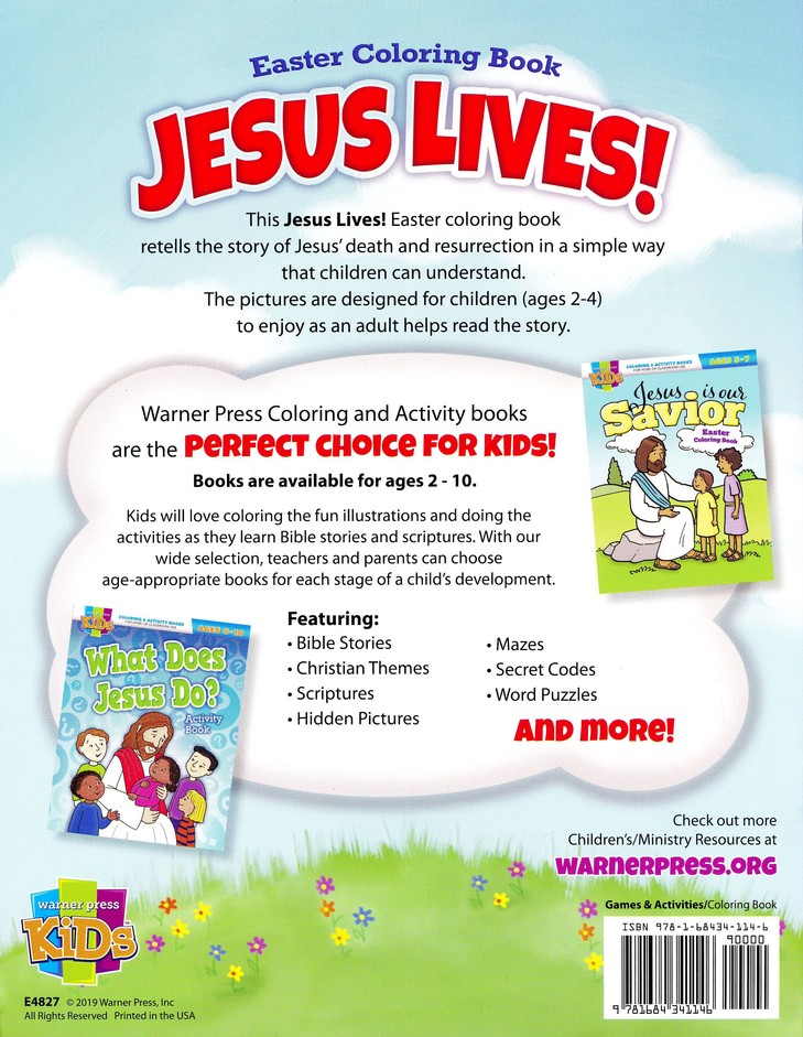 Download Jesus Lives Easter Coloring Book Ages 2 4 9781684341146 Christianbook Com
