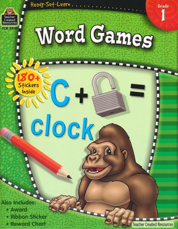 Ready Set Learn: Word Games (Grade 1)