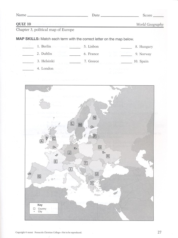 Abeka World Geography Quizzes Tests Christianbook 