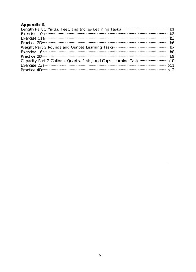Table of Contents Preview Image - 6 of 14 - Singapore Math Primary Math Home Instructor's Guide 3B