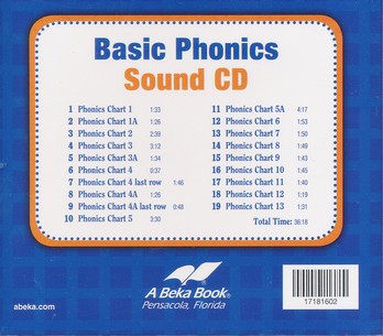 Abeka Basic Phonics Charts 1 3