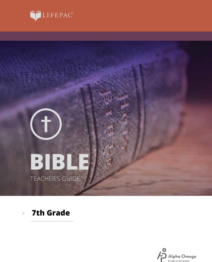 Lifepac Bible Grade 7 Teacher s Guide Alpha Omega