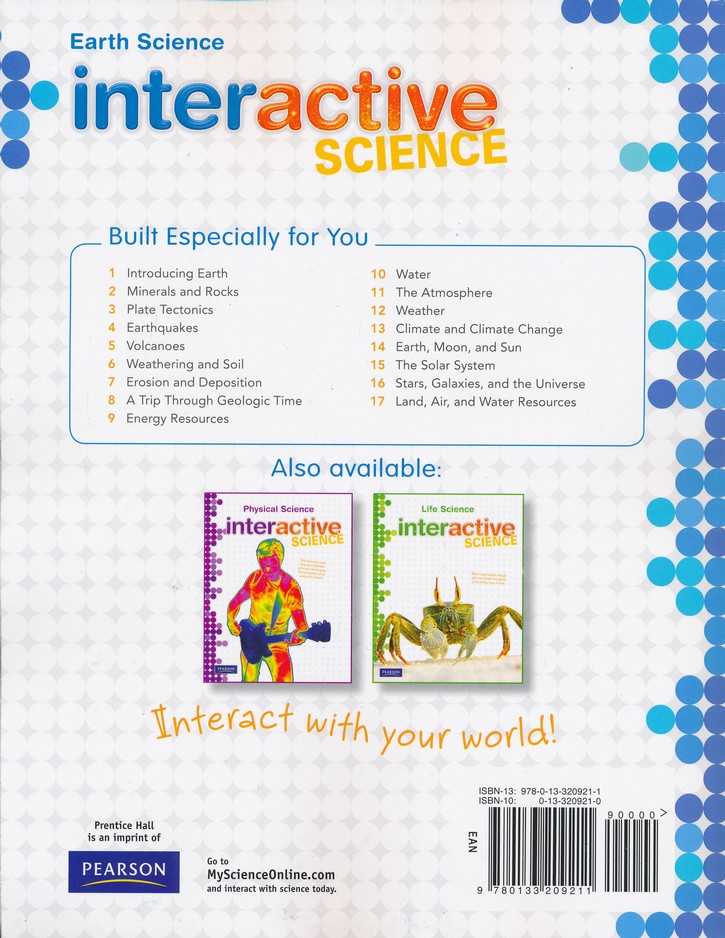 Savvas Earth Science Interactive Science Workbook Grades 6 8 9780133209211 Christianbook Com