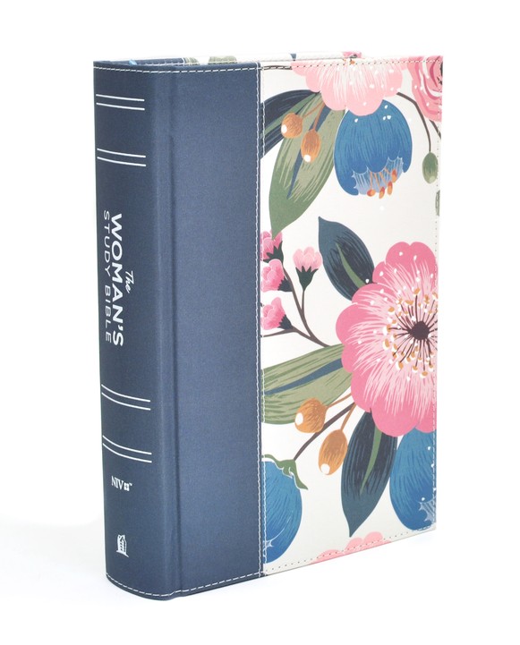 NIV The Woman's Study Bible, Cloth over Board, Blue Floral, Full-Color