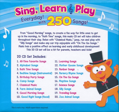 Sing, Learn, and Play Everyday! 20 CD Set