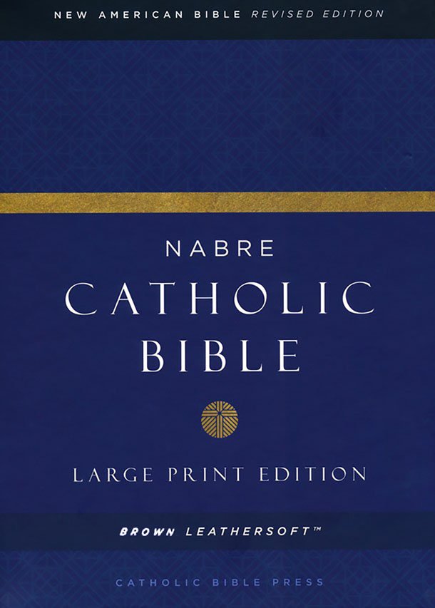 NABRE Large-Print Catholic leather-look, brown: 9780785233923 - Christianbook.com