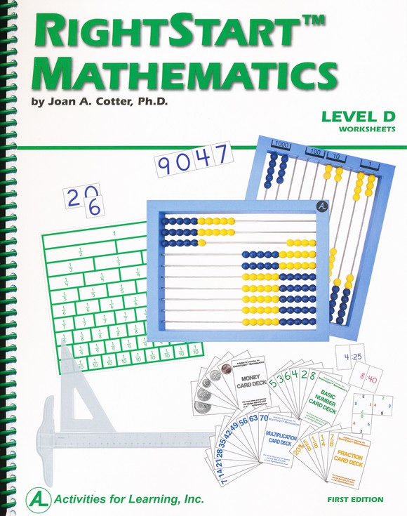 RightStart Mathematics Level D Worksheets 2nd Edition, 50% OFF