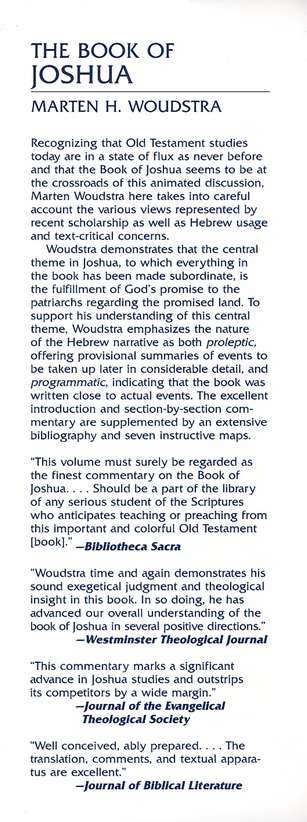 Front Flap Preview Image - 2 of 10 - Book of Joshua: New International Commentary on the Old Testament