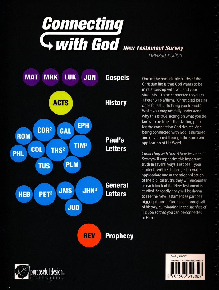 Connecting With God A Survey Of The New Testament Teacher Edition Grades 9 10 9781583312827 Christianbook Com