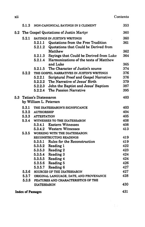 Table of Contents Preview Image - 7 of 13 - Ancient Christian Gospels