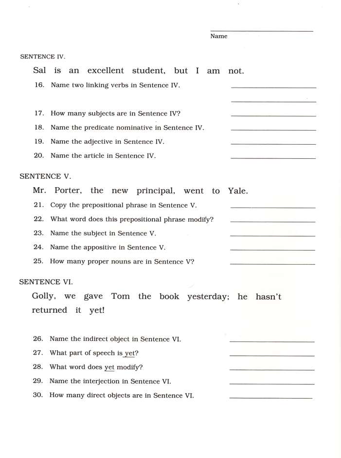 Sample Preview Image - 3 of 8 - Advanced Winston Grammar Student Workbook Only