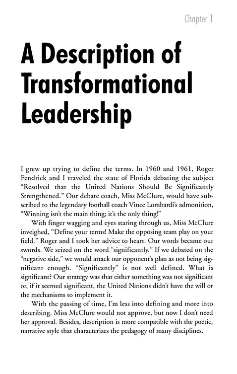 Excerpt Preview Image - 3 of 7 - Transformational Leadership: Leading with Integrity