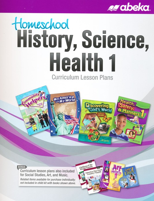 Abeka Homeschool History Science Health Grade 1 Curriculum Lesson Plans