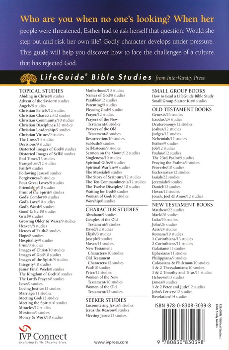 Esther Lifeguide Bible Studies Revised Edition - 