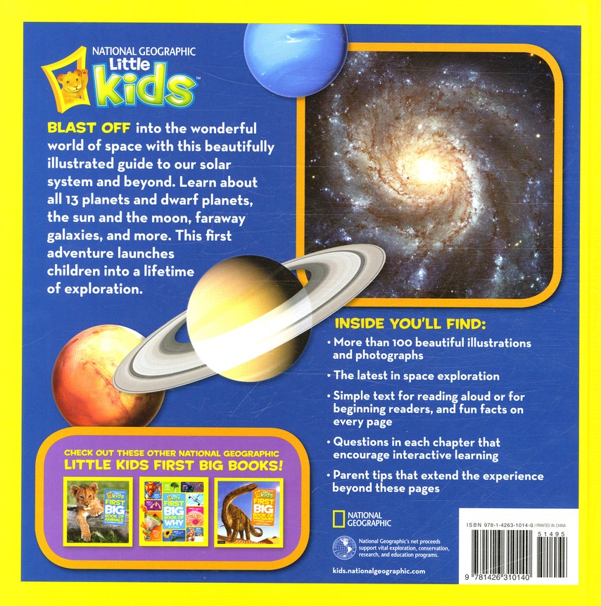 National Geographic Little Kids First Big Book Of Space Paperback