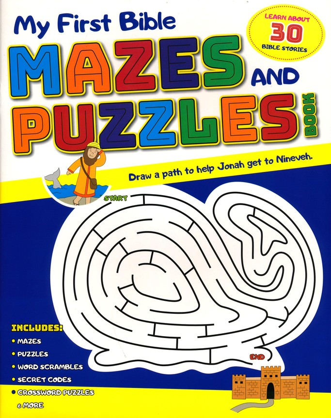 My First Bible Mazes And Puzzles Book Kim Mitzo Thompson Karen Mitzo Hilderbrand 9781683228370 Christianbook Com