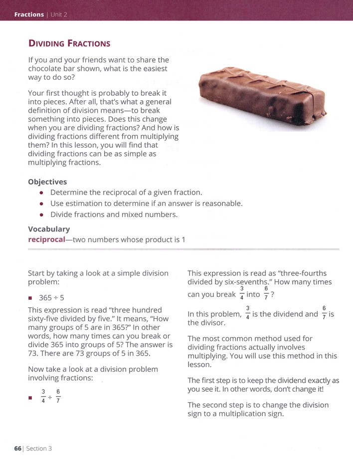 Grade 7 Math Lifepac 2 Fractions Updated Edition Christianbook Com