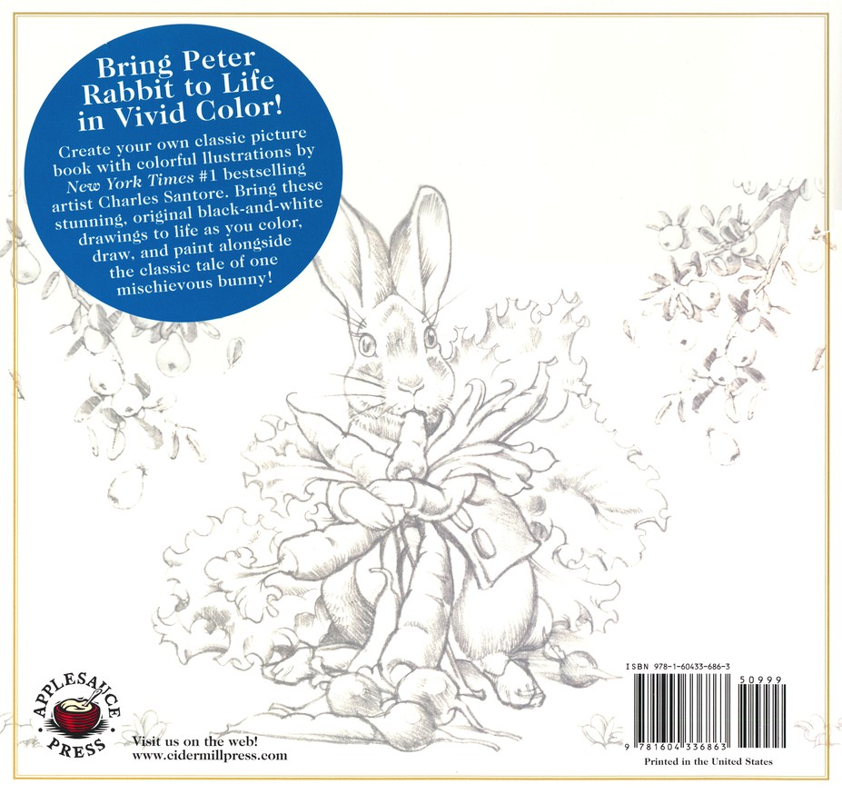 Download The Peter Rabbit Coloring Book A Classic Editions Coloring Book Beatrix Potter Illustrated By Charles Santore 9781604336863 Christianbook Com