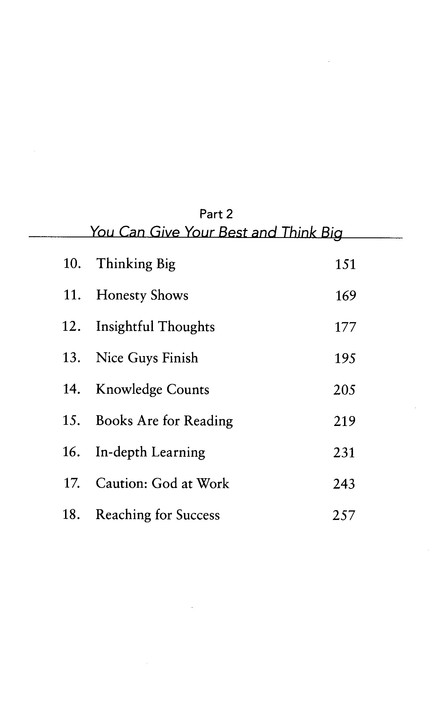 summary on chapter 1 of think big by ben carson