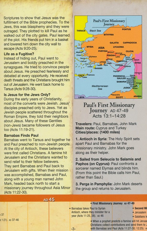 Excerpt Preview Image - 3 of 4 - The Life of the Apostle Paul, Pamphlet