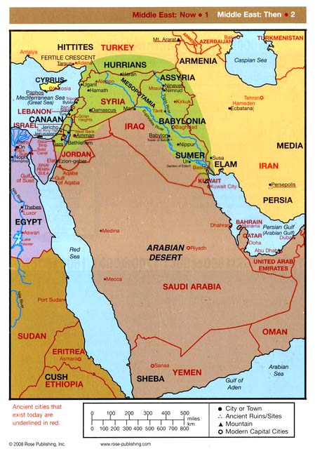 Biblical Map Then And Now   362932 3 Sam Dp 