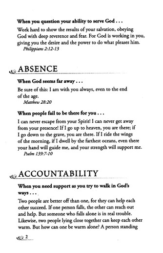 Excerpt Preview Image - 5 of 8 - The NLT Bible Promise Book for Men