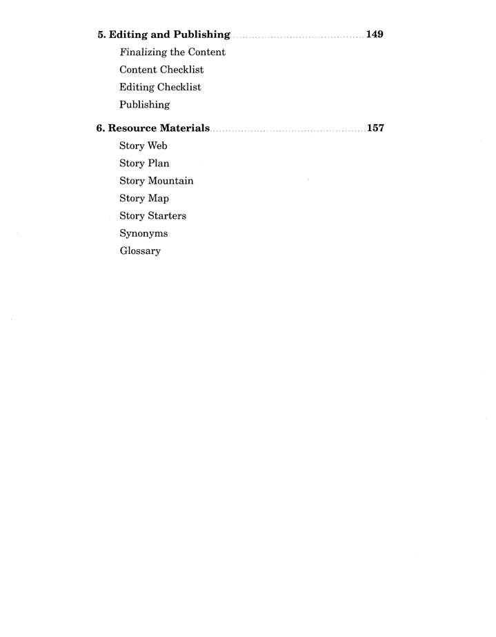 Table of Contents Preview Image - 3 of 7 - Just Write, Book 2 (Homeschool Edition)