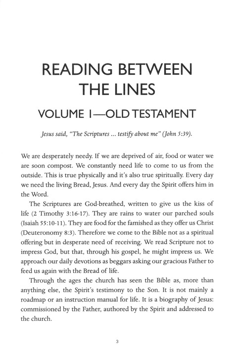 Reading Between The Lines Daily Readings From The Old Testament Volume 1 Glen Scrivener Christianbook Com