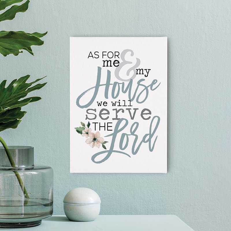 As For Me And My House We Will Serve The Lord Canvas Wall Art Book Com - As For Me And My House We Will Serve The Lord Wall Art