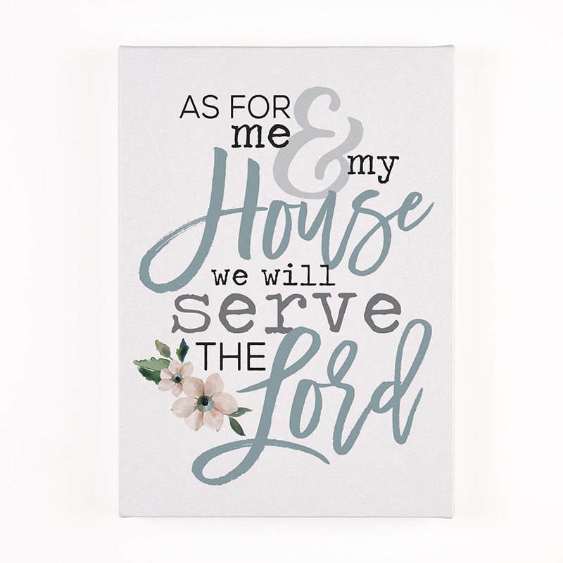 As For Me And My House We Will Serve The Lord Canvas Wall Art Book Com - As For Me And My House We Will Serve The Lord Wall Art