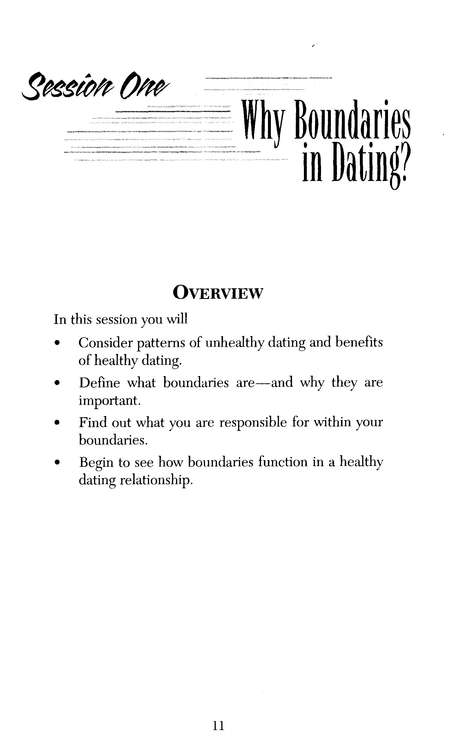 Boundaries In Dating Study Guide