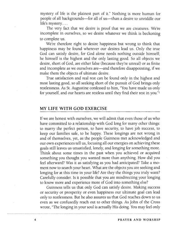 Excerpt Preview Image - 4 of 8 - Prayer and Worship: A Spiritual Formation Guide