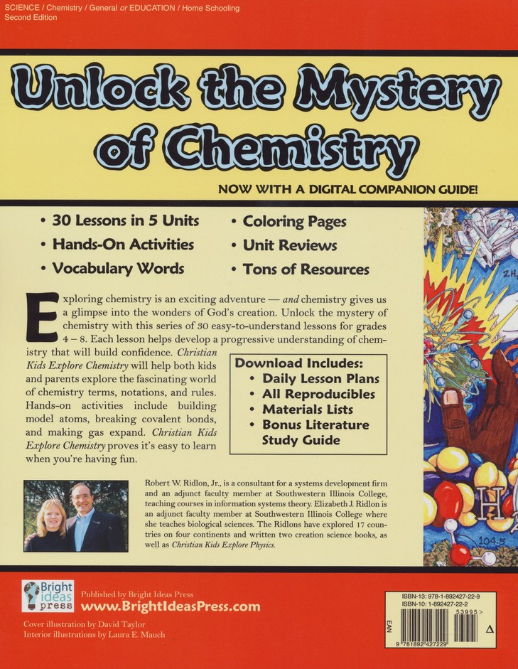 Christian Kids Explore Chemistry Second Edition Book Digital Companion Guide - 