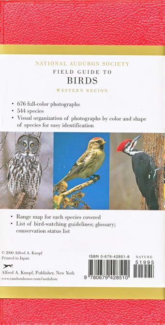 National Audubon Society Field Guide To North American Birds Western Region Revised - 