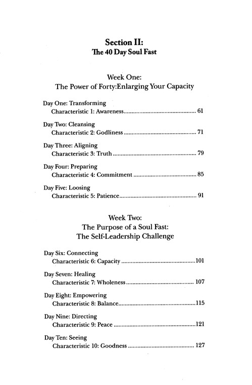 Table of Contents Preview Image - 3 of 11 - The 40 Day Soul Fast: Your Journey to Authentic Living