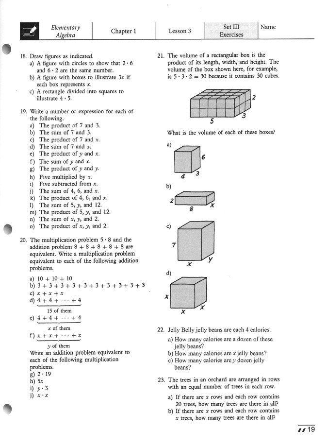 Elementary Algebra 3 Book Pack With Paperback Algebra Book Harold R Jacobs Christianbook Com