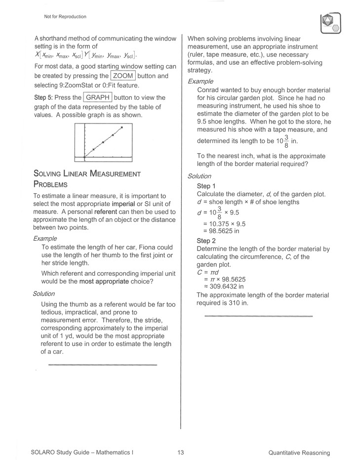 Accelerated geometry review guide of important information