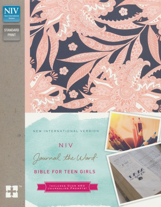 NIV Journal the Word Bible for Teen Girls Pink Floral, Hardcover:  9780310447276 