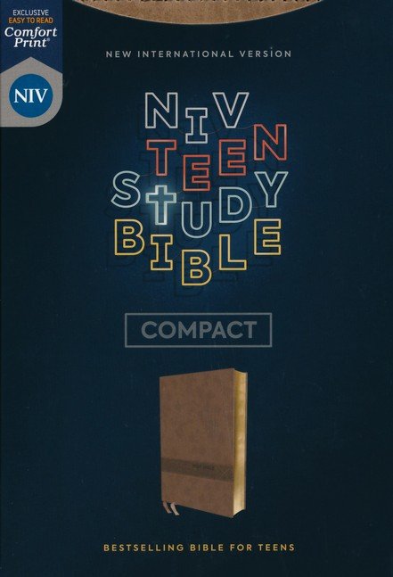 NIV, Teen Study Bible, Compact, Leathersoft, Brown, Comfort Print:  9780310455851 